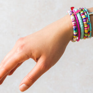 Bright Beaded Bracelet Making Kit | Stackable Jewellery Craft Kit