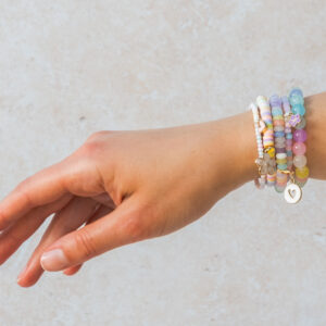Pastel Beaded Bracelet Making Kit | Stackable Jewellery Craft Kit (Beginner Friendly)