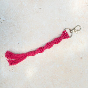 Pink Macramé Keyring Kit | Beginner Craft Project with Video Tutorial