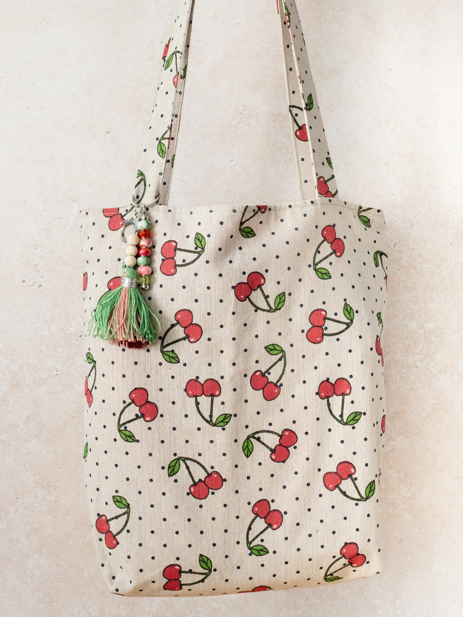 Cherry Tote Bag Sewing Kit | Beginner Friendly Craft Project (Video Tutorial) - Image 9