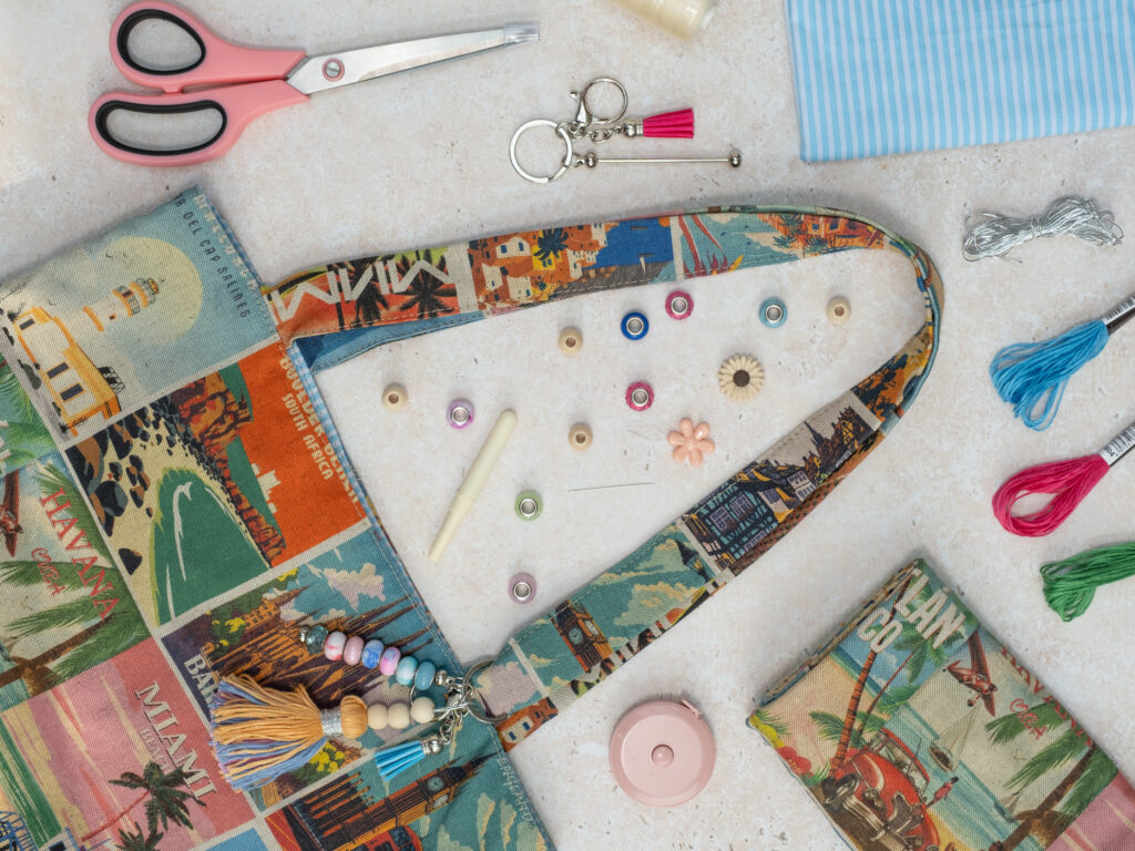 Vintage Postcard Tote Bag Sewing Kit | Beginner Friendly Craft Project (Video Tutorial)