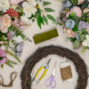 Pastel Artificial Flower Wreath Kit | Beginner Floral Craft Project (Video Tutorial)